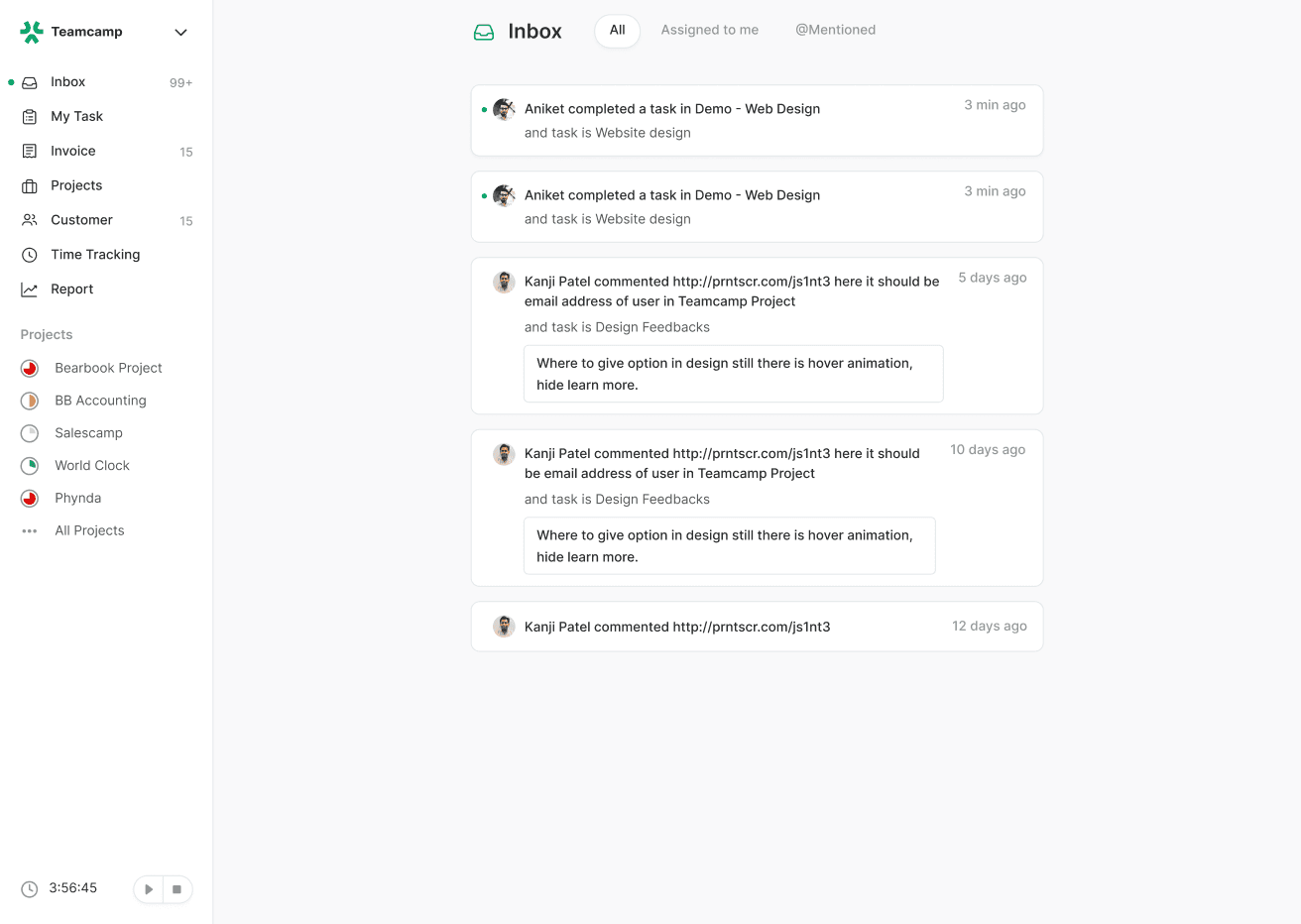 Improved Inbox Experience