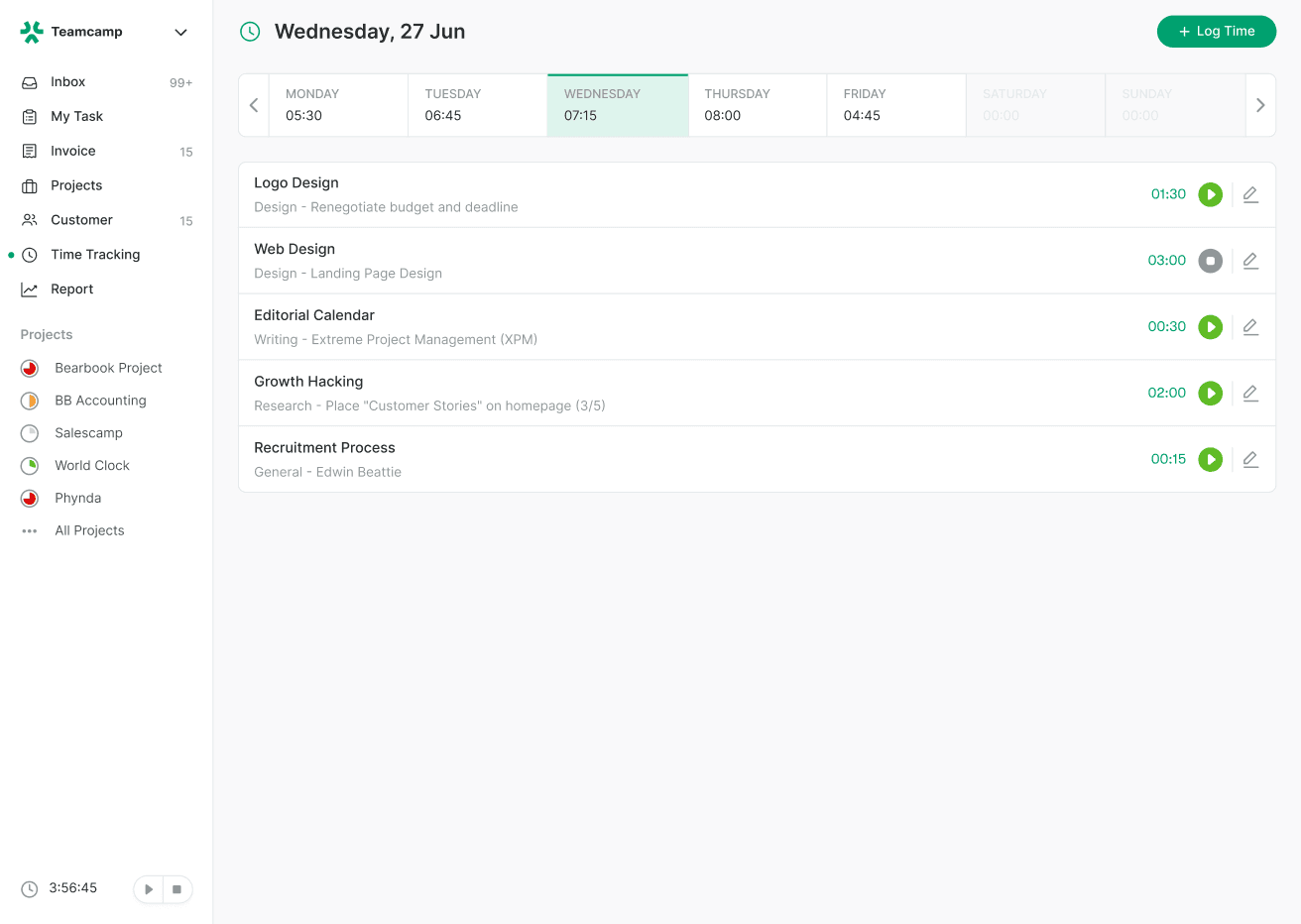 Introducing Time-log